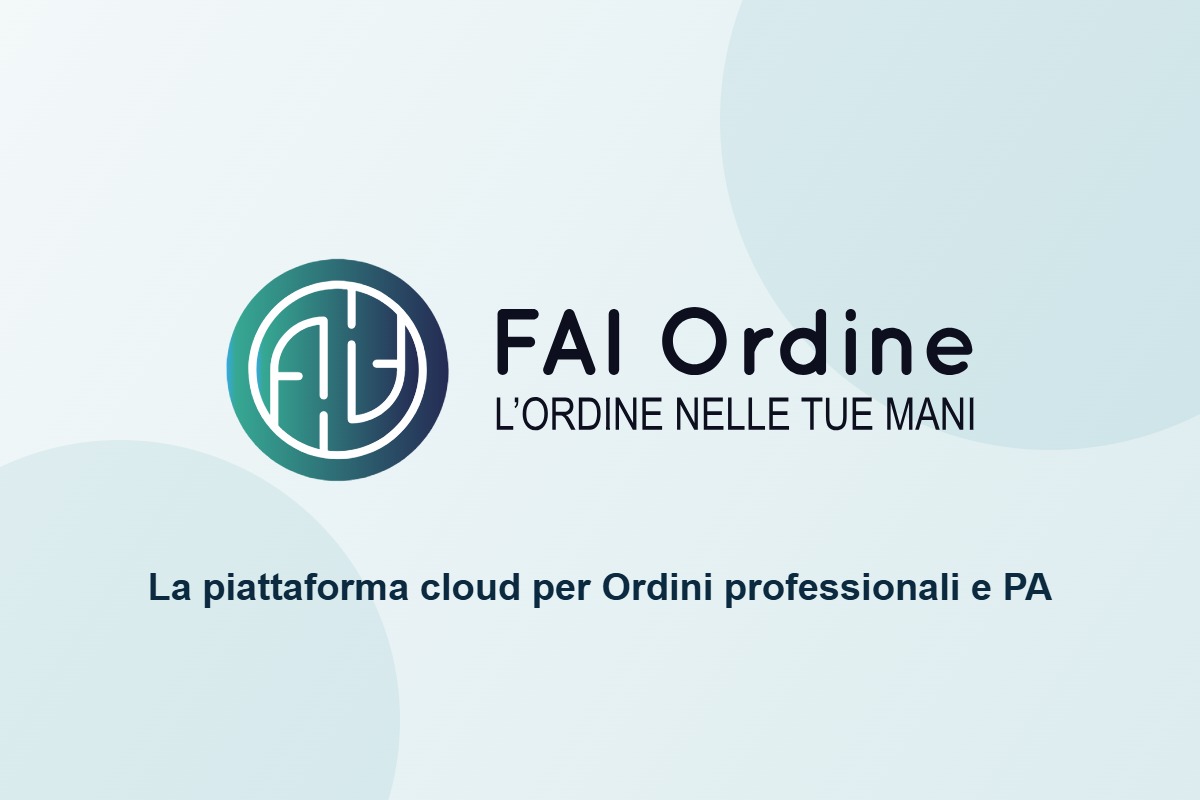 Logo FaiOrdine: la piattaforma cloud per Ordini professionali e PA
