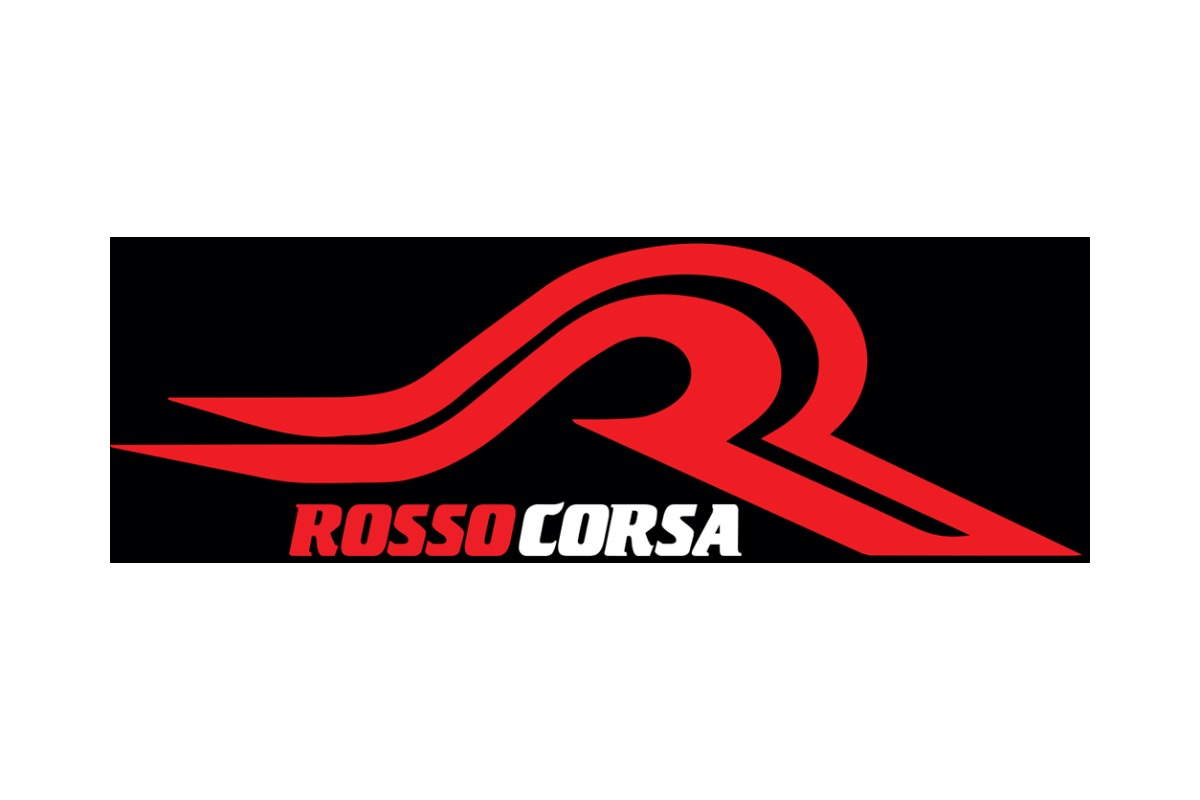 Logo Rosso Corsa, organizzazione prove libere e servizi per il motociclismo